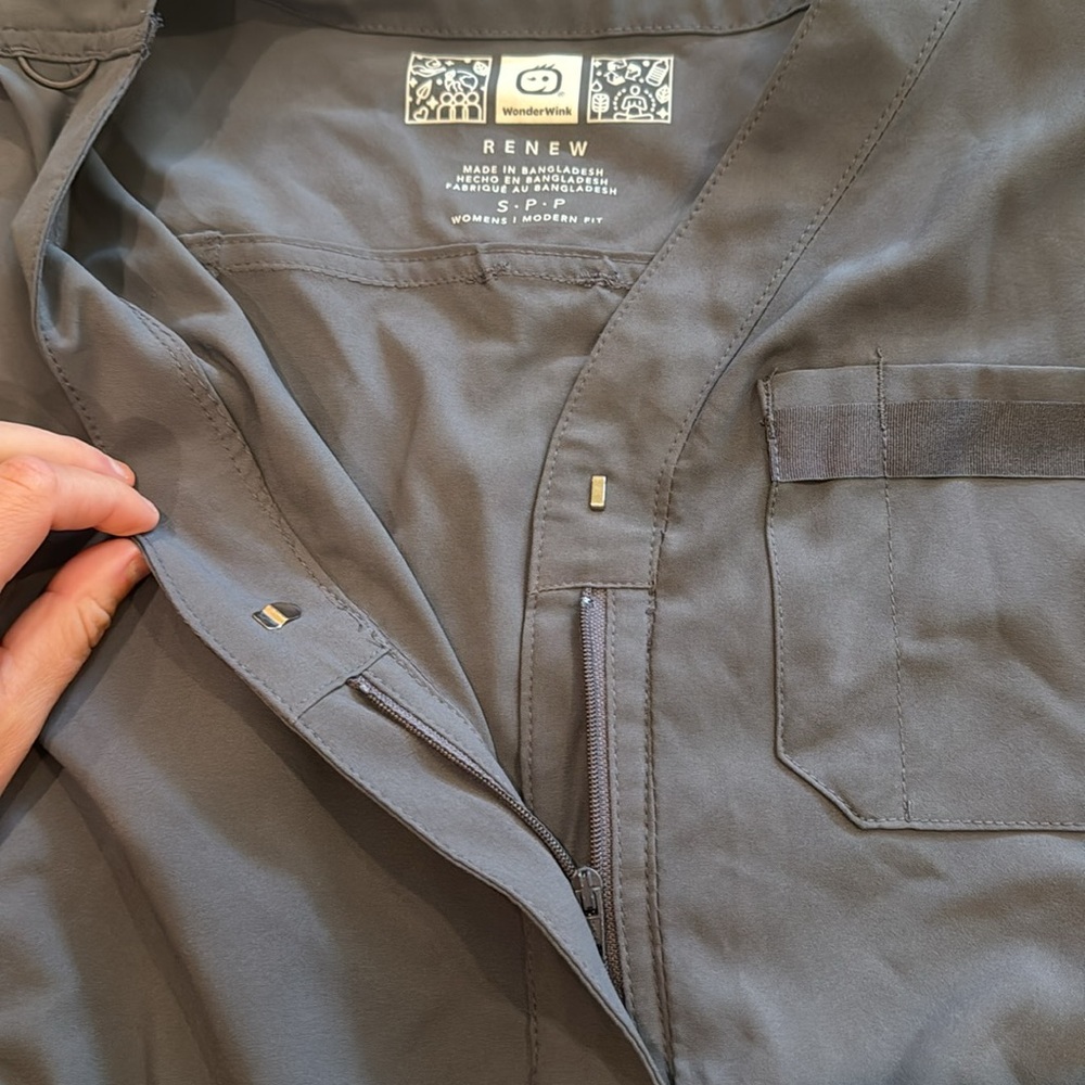Wonderwink grey scrub jumpsuit